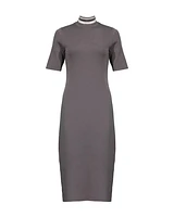 Purotatto Wool Knit Midi Dress