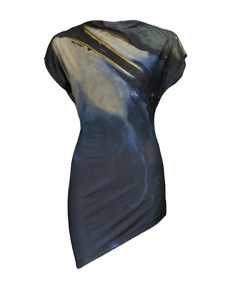 Annette Gortz Print Jersey Cap Sleeve Top