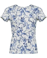 L'Agence Ressi Baroque Swirl Print Tee