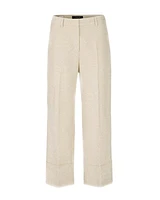 Marc Cain Wukari Ankle Cuff Linen Blend Pant
