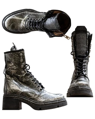 AS98 Metallic Leather Boot