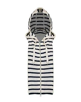 Veronica Beard Striped Cashmere Hoodie Dickey