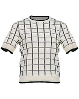 Veronica Beard Krissa Check Pullover
