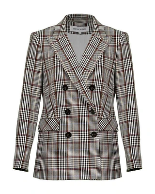 Veronica Beard Ellette Plaid Dickey Jacket