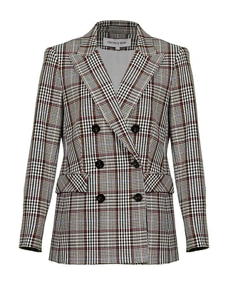 Veronica Beard Ellette Plaid Dickey Jacket