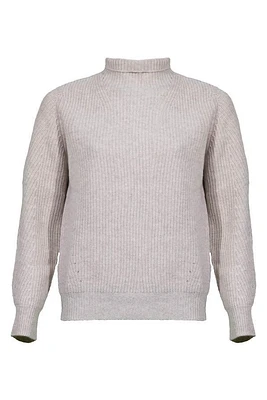 Kinross Cashmere Fashioned Funnel Neck Pullover