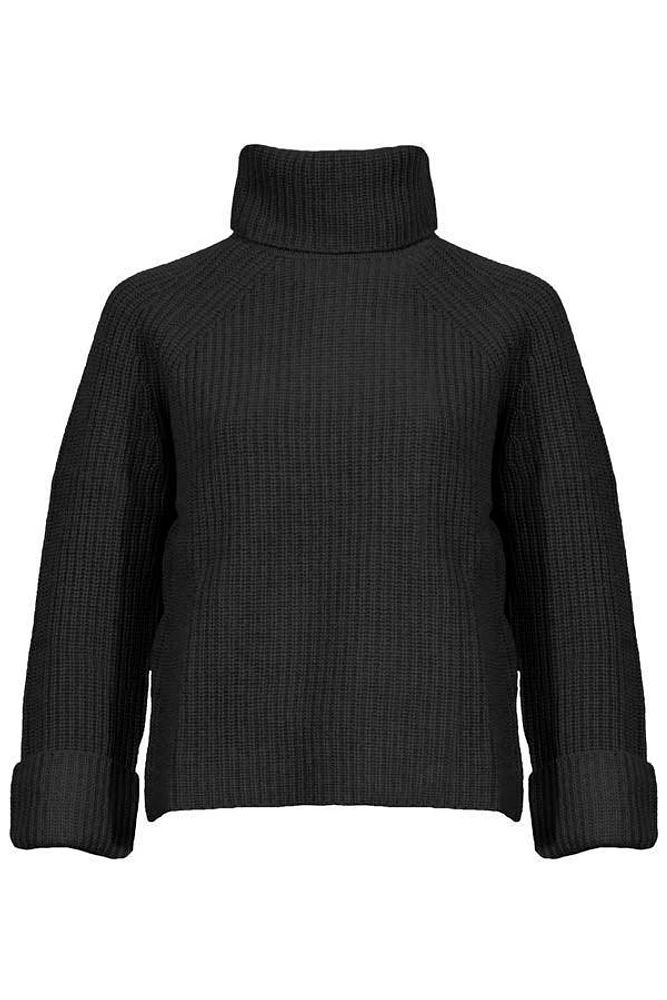 Kinross Cashmere Luxe Rib Knit Turtleneck