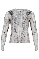 Kinross Cashmere Python Crew Neck Pullover
