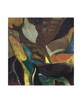 Cinzia Rocca Brown Abstract Pattern Silk Scarf