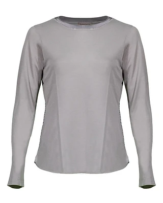 Purotatto Satin Neck Trim Top
