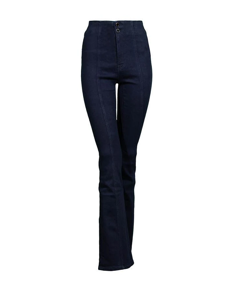 Veronica Beard Beverly High Rise Skinny Flare Center Seam Jeanns