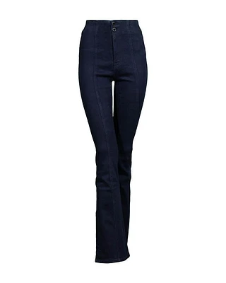 Veronica Beard Beverly High Rise Skinny Flare Center Seam Jeanns