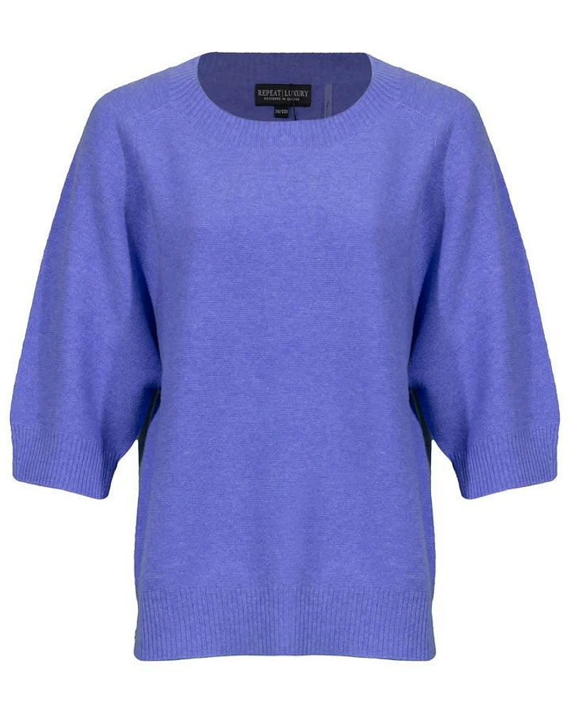 Repeat Cashmere Elbow Length Sleeve Iris Sweater