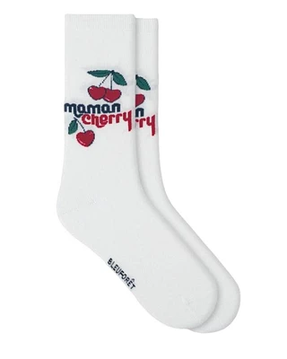 Bleu Foret Cherry Mom Socks