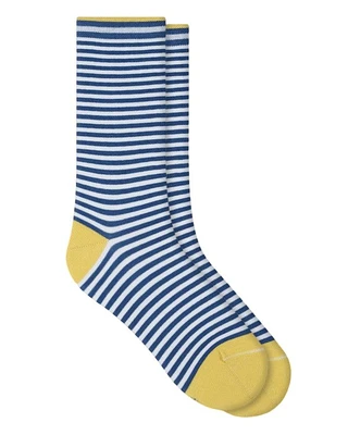 Bleu Foret Stripes Pattern Socks