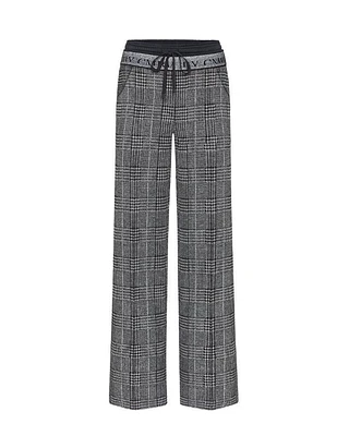 Cambio Ava Check Wide Leg Pant