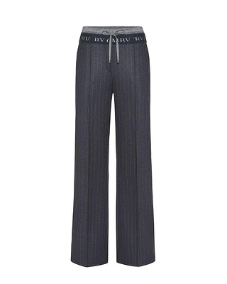Cambio Ava Double Waist Pinstripe Pant