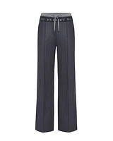 Cambio Ava Double Waist Pinstripe Pant