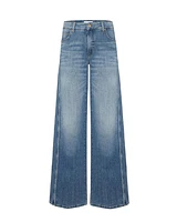 Cambio Palazzo Patch Wide Leg Denim Jeans