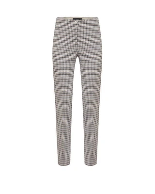 Cambio Ros Micro Check Ankle Pant