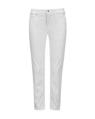 Cambio Piper Short White Denim Jeans