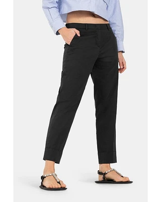 Cambio Krystal Tappered Leg Cuffed Pant