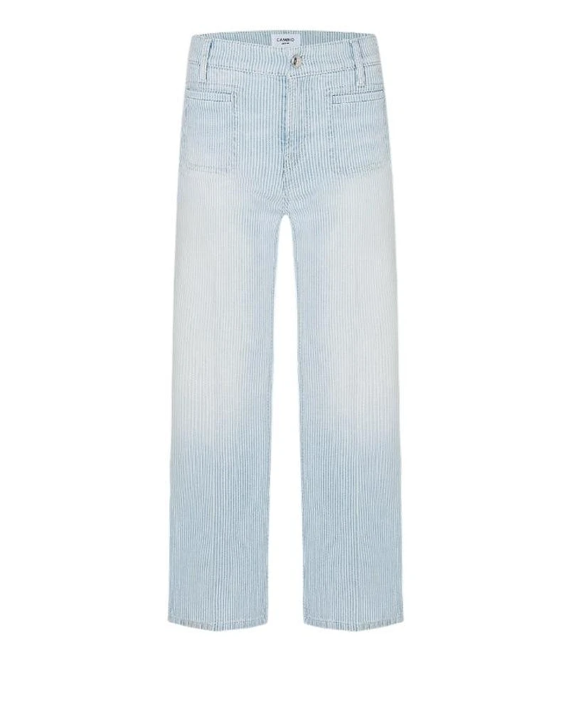 Cambio Tess Cropped Stripe Jeans