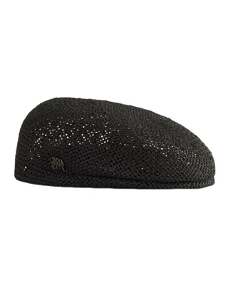 Cinzia Rocca Cappello Straw Boyfriend Flat Cap