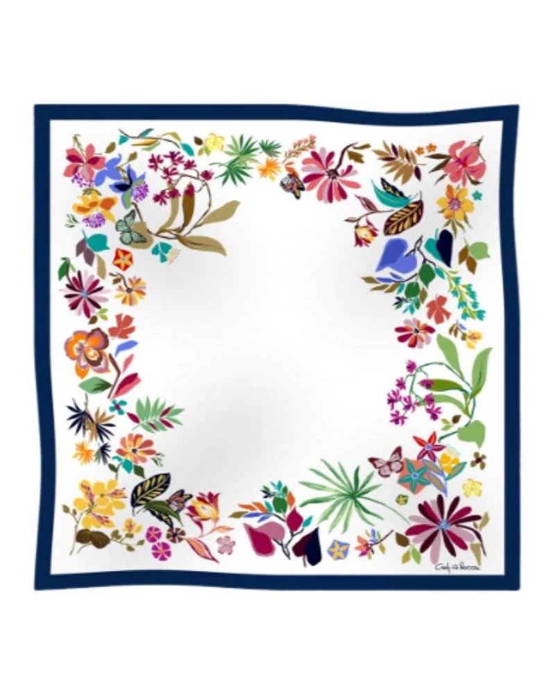 Cinzia Rocca Foulard Floral Silk Scarf