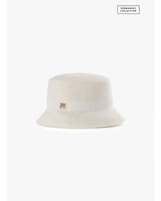 Cinzia Rocca White Cotton Fisherman Hat