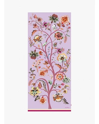 Cinzia Rocca Maxi Cotton Lilac Floral Scarf