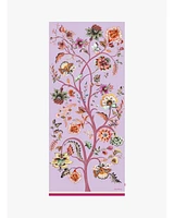 Cinzia Rocca Maxi Cotton Lilac Floral Scarf