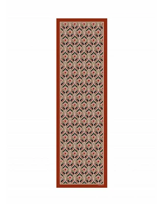 Cinzia Rocca Geometric Floral Pattern Scarf
