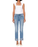 DL1961 Mara Mid Rise Straight Cuffed Hem Ankle Jean