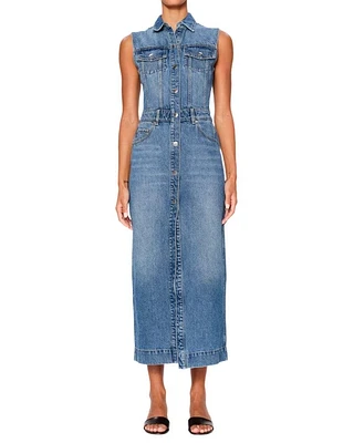 DL1961 Vest Sleeveless Midi Dress