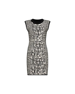 Diane Von Furstenberg Aviva Reversible Logo Mini Dress