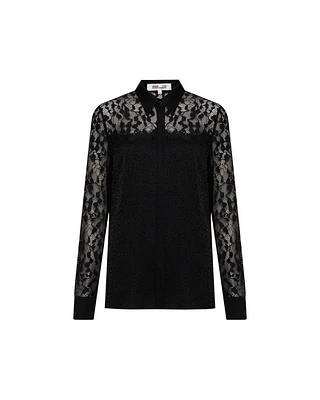 Diane Von Furstenberg Primrose Lace Blouse