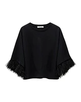 Dorothee Schumacher Feminine Favorites Fringe Sleeve Top