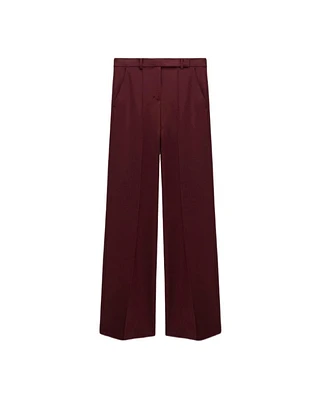 Dorothee Schumacher Emotional Essence Wide Leg Pants Dark Burgundy
