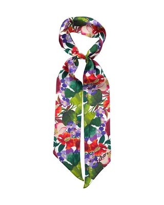 Echo Paradise Floral Ribbon Silk Bandana