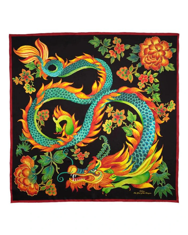 Echo Year Of The Dragon Silk Scarf