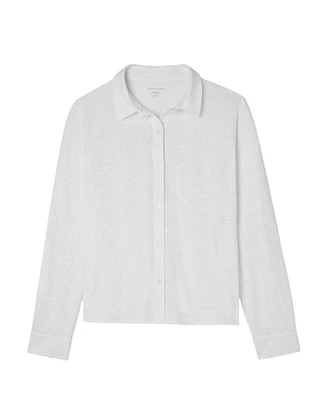 Eileen Fisher Classic Slim Fit Linen Shirt