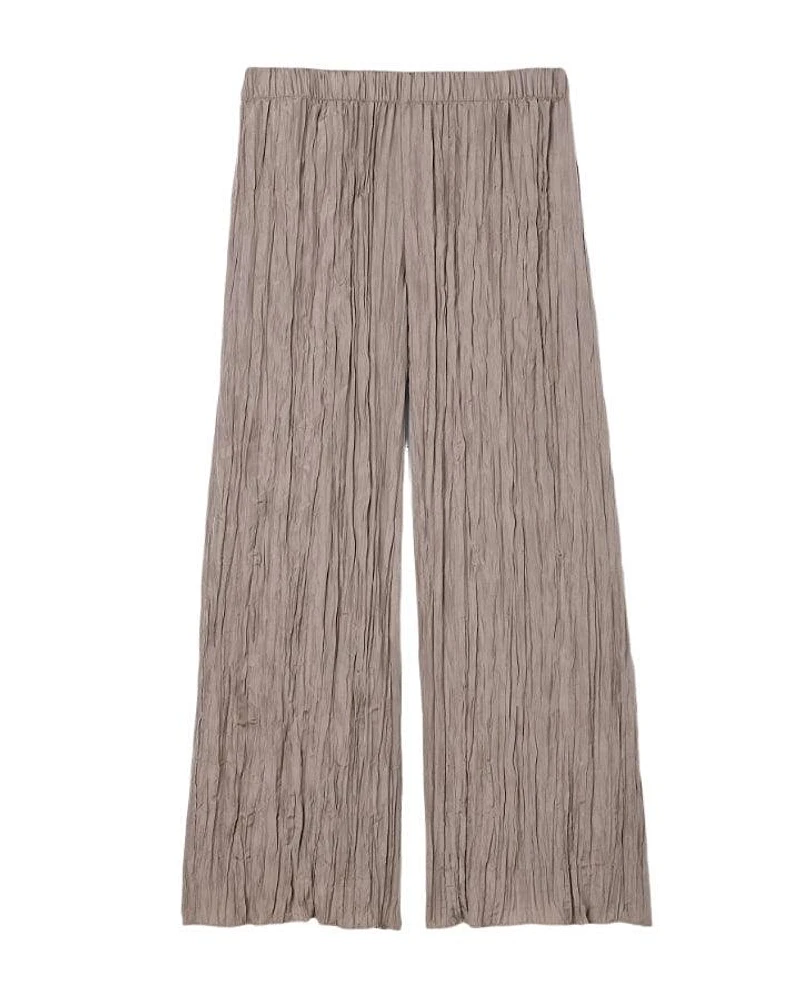 Eileen Fisher Crushed Silk Wide Leg Pant