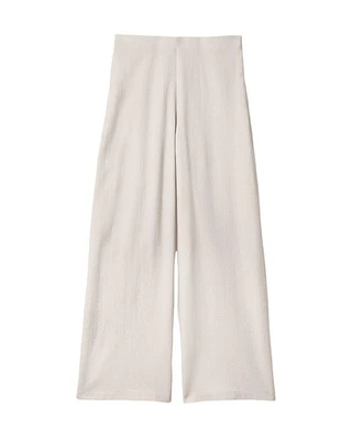 Eileen Fisher Felted Wool Jersey Wide Leg Pant