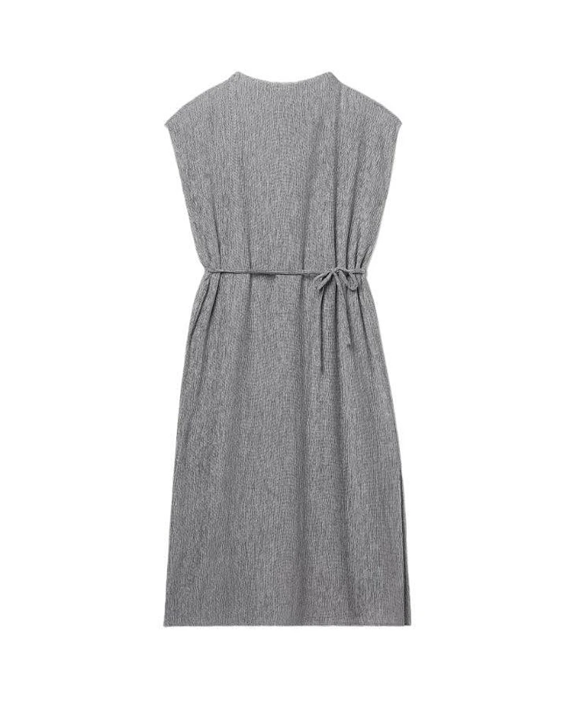 Eileen Fisher Plisse Funnel Neck Dress