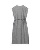 Eileen Fisher Plisse Funnel Neck Dress