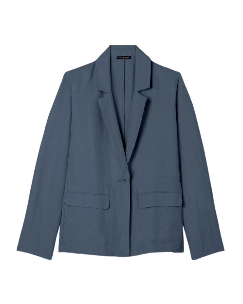 Eileen Fisher Linen Silk Twill Blazer