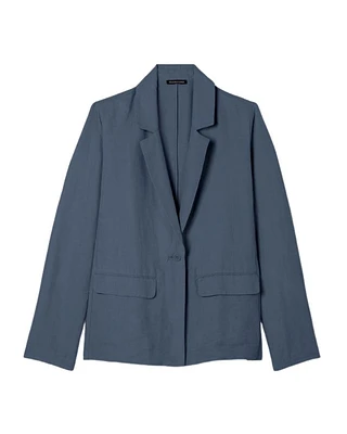 Eileen Fisher Linen Silk Twill Blazer