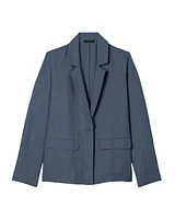 Eileen Fisher Linen Silk Twill Blazer