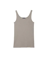 Eileen Fisher Slim Scoop Neck Rib Tank Top